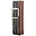 thumbnail image 1 of Harbor Bay by DXL Big and Tall Men's Reversible Braided Faux-Leather Belt, Black, 46/48, 1 of 2