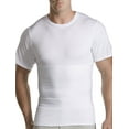 thumbnail image 1 of Harbor Bay by DXL Big and Tall Men's Shapewear Crewneck T-Shirt, White, 5XL, 1 of 5