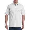 thumbnail image 1 of Harbor Bay by DXL Big and Tall Men's Short-Sleeve Co-Pilot Sport Shirt, White, 3XL, 1 of 5
