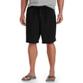 thumbnail image 1 of Harbor Bay by DXL Big and Tall Men's Solid Microfiber Swim Trunks, Black, 4X, 1 of 5