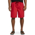 thumbnail image 1 of Harbor Bay by DXL Big and Tall Men's Solid Microfiber Swim Trunks, Red, 2X-Tall, 1 of 4