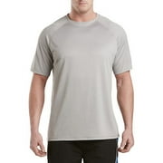 Harbor Bay by DXL Men's Big and Tall Big and Tall Men's Swim Rash Guard T-Shirt, Grey, 4XL