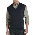 thumbnail image 1 of Harbor Bay by DXL Big and Tall Men's V-Neck Sweater Vest, Navy, 2XL, 1 of 4