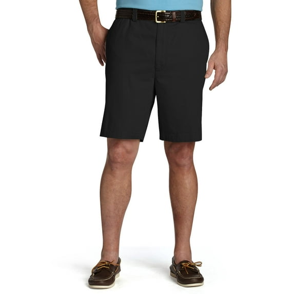 Harbor Bay by DXL Men's Big and Tall Big and Tall Men's Waist-Relaxer Shorts, Black, 56 Regular