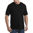 thumbnail image 1 of Harbor Bay by DXL Big and Tall Men's Wicking Jersey V-Neck Tee Shirt, Caviar, 6XL, 1 of 5