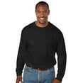 thumbnail image 1 of Harbor Bay by DXL Big and Tall Men's Wicking No-Pocket Long-Sleeve Tee Shirt, Black, 5XL, 1 of 5