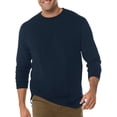 thumbnail image 1 of Harbor Bay by DXL Big and Tall Men's Wicking No-Pocket Long-Sleeve Tee Shirt, Navy, 3XL, 1 of 5