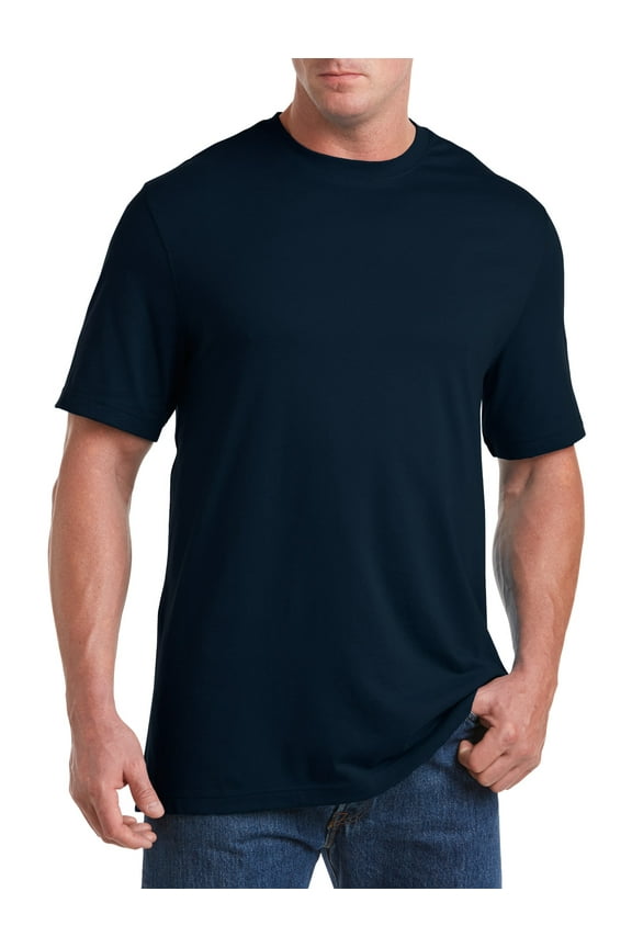 by DXL Big and Tall Men's Wicking No Pocket T-Shirt, Midnight, 2XLT