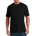thumbnail image 1 of Harbor Bay by DXL Big and Tall Men's Wicking No-Pocket Tee Shirt, Caviar, XLT, 1 of 6