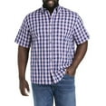 thumbnail image 1 of Easy-Care Medium Plaid Sport Shirt Blue Pink 3XL, 1 of 3