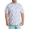 thumbnail image 1 of Easy-Care Sailboat Print Sport Shirt White Multi 7XL, 1 of 3