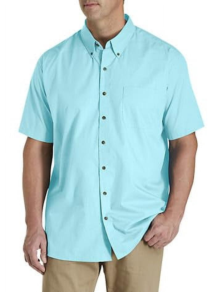 Harbor Bay Men's Big & Tall Easy-Care Sport Shirt – Classic White Button-Down (2XL)