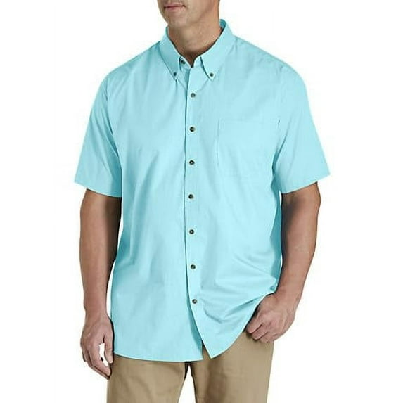 Easy-Care Solid Sport Shirt Blue Radiance 8XL