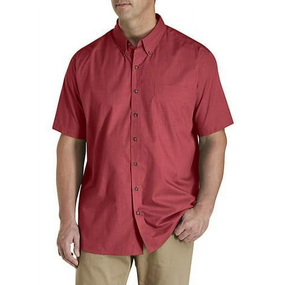 Easy-Care Solid Sport Shirt Lava Falls 2XL
