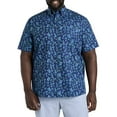thumbnail image 1 of Easy-Care Tropical Print Sport Shirt Blue Multi 6XL, 1 of 4