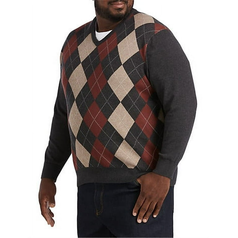 Big and tall argyle sweater outlet