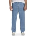 thumbnail image 1 of Harbor Bay by DXL Men's Big and Tall Continuous Comfort Stretch Jeans, Light Stonewash, 58W X 34L, 1 of 7