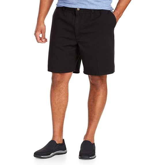 Harbor Bay by DXL Men's Big and Tall Denim Shorts, Black Denim, 2XL