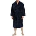 thumbnail image 1 of Harbor Bay by DXL Men's Big and Tall Fleece Robe, Navy, 1XTL/2XTL, 1 of 6