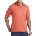 thumbnail image 1 of Harbor Bay by DXL Men's Big and Tall Golf Polo Shirt, Hot Coral, 1XLTALL, 1 of 5