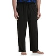 thumbnail image 1 of Harbor Bay by DXL Men's Big and Tall Jersey Knit Lounge Pants, Black, 3XLTALL, 1 of 6