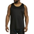 thumbnail image 1 of Harbor Bay by DXL Men's Big and Tall Moisture-Wicking Stretch Tank T-Shirt, Black, 2XL, 1 of 5