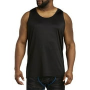 Harbor Bay by DXL Men's Big and Tall  Men's Big and Tall Moisture-Wicking Stretch Tank T-Shirt, Black, 5XLTALL Black 5XLT