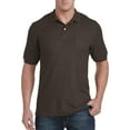 thumbnail image 1 of Harbor Bay by DXL Men's Big and Tall Pocket Piqu� Polo Shirt, Dark Brown Heather, 2XLTALL, 1 of 6