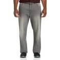 thumbnail image 1 of Harbor Bay by DXL Men's Big and Tall  Men's Big and Tall Relaxed Fit Stretch Jeans, Grey Wash, 62W x 30L 62 x 30, 1 of 8