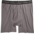 thumbnail image 1 of Harbor Bay by DXL Men's Big and Tall Tech Stretch Solid Boxer Briefs, Grey Pinstripe, 5XL, Each, 1 of 7