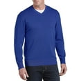 thumbnail image 1 of Harbor Bay by DXL Men's Big and Tall V-Neck Pullover Sweater, Dark Deep Lake Heather, 1XL, 1 of 6