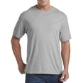 thumbnail image 1 of Harbor Bay by DXL Men's Big and Tall Wicking Jersey No-Pocket Tee Shirt, Grey Heather, 4XLTALL, 1 of 5