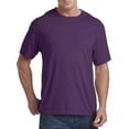 thumbnail image 1 of Harbor Bay by DXL Men's Big and Tall  Men's Big and Tall Wicking Jersey No-Pocket Tee Shirt, Wineberry Heather, 1XLTALL Wineberry Hthr, 1 of 6
