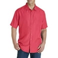 thumbnail image 1 of Microfiber Comfort Grid Sport Shirt Hibiscus 2XL, 1 of 3