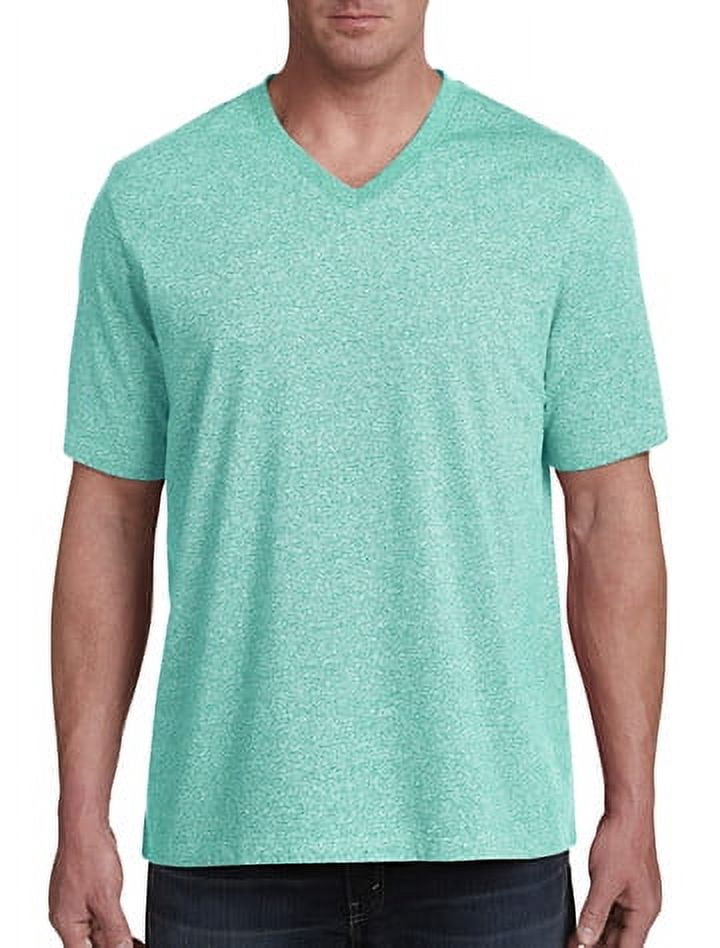 Harbor Bay by DXL Men's Big and Tall Moisture-Wicking Jersey V-Neck T ...