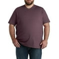 thumbnail image 1 of sweat resistant Jersey V-Neck T-Shirt Merlot Heather 2XLT, 1 of 3