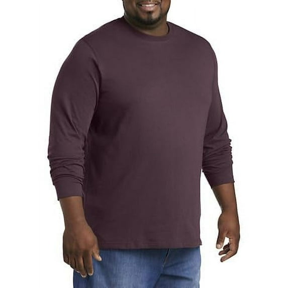 sweat resistant Long-Sleeve T-Shirt Merlot Heather 2XLT