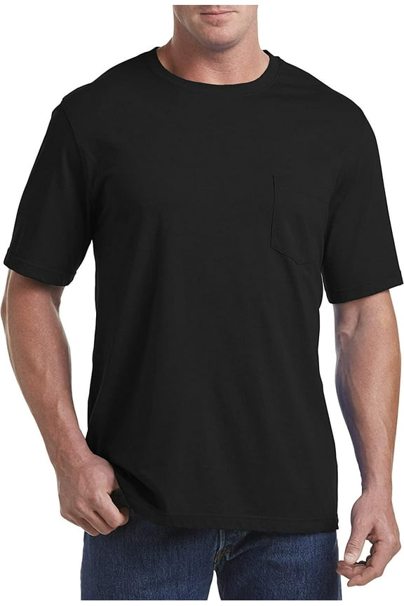 sweat resistant Pocket T-Shirt Black 1XL