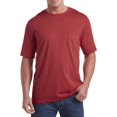 thumbnail image 1 of Moisture-Wicking Pocket T-Shirt Garnet Red 3XLT, 1 of 6
