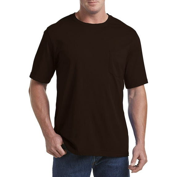 sweat resistant Pocket T-Shirt Java Brown 4XLT