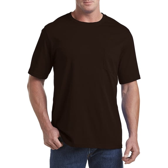 sweat resistant Pocket T-Shirt Java Brown 6XLT