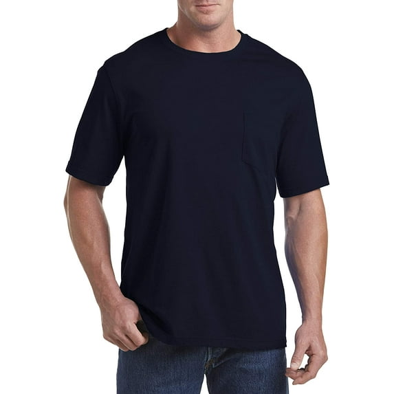 sweat resistant Pocket T-Shirt Navy 1XLT