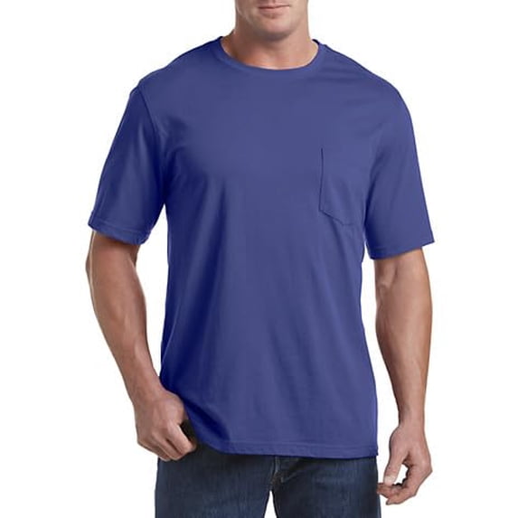 sweat resistant Pocket T-Shirt Navy Blue 3XLT