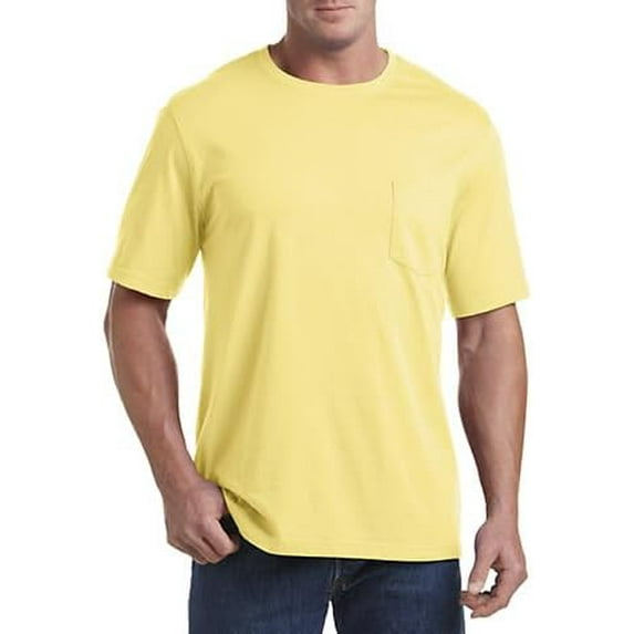 sweat resistant Pocket T-Shirt Popcorn Yellow 5XL