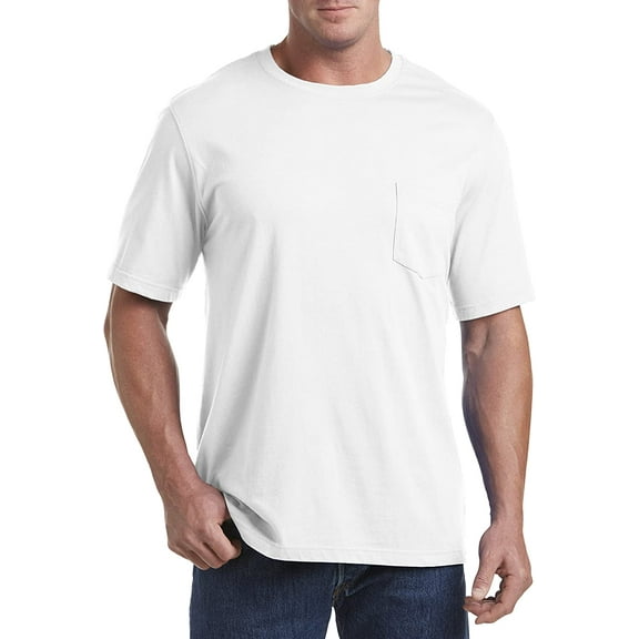 sweat resistant Pocket T-Shirt White 4XLT