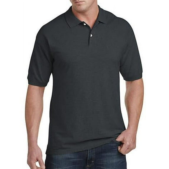 Piqué Polo Shirt Black Heather 3XL