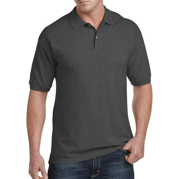 Piqué Polo Shirt Granite Heather 6XLT
