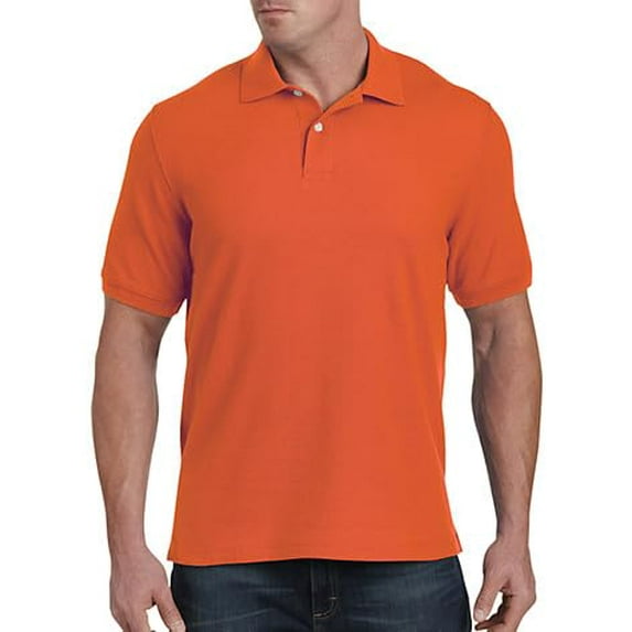 Piqué Polo Shirt Orange Tiger 2XL