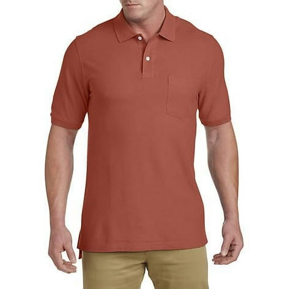 Pocket Piqué Polo Shirt Burnt Brick 4XLT