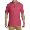 thumbnail image 1 of Pocket Piqué Polo Shirt Cranberry Heather 4XLT, 1 of 3